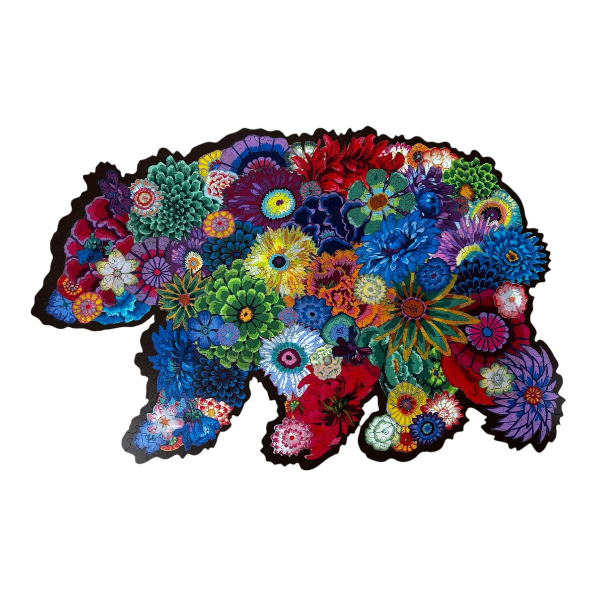Bear in Bloom — quilt artwork by Carol Morris
