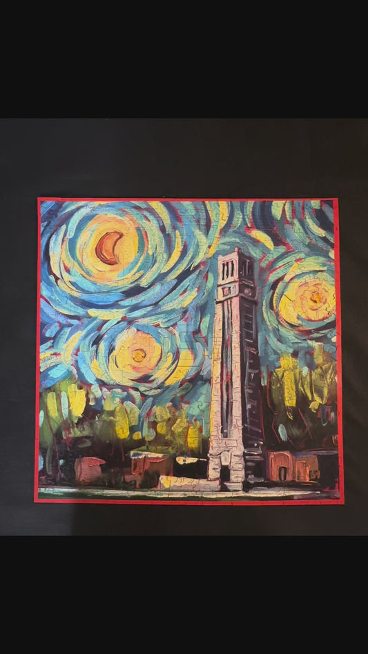 Memorial Tower at NC State University Wooden Jigsaw Puzzle